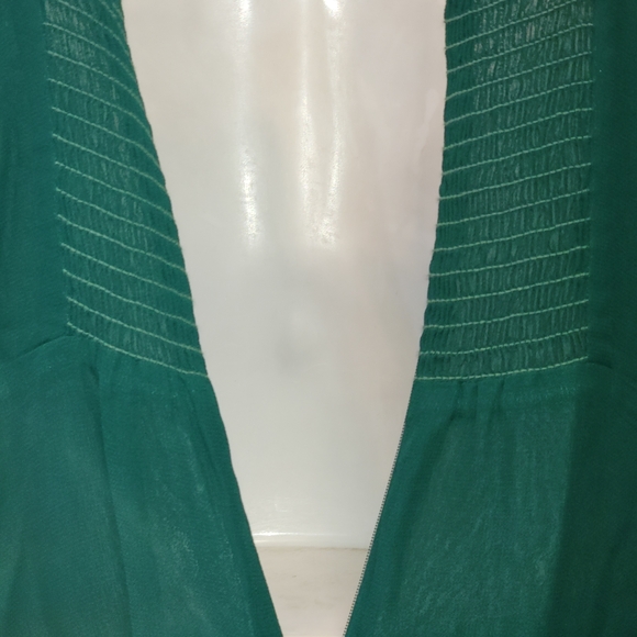 Women Reformation Emerald  Julliette Spaghetti Strap Sweet Heart Slit Dress 4 - Picture 7 of 13